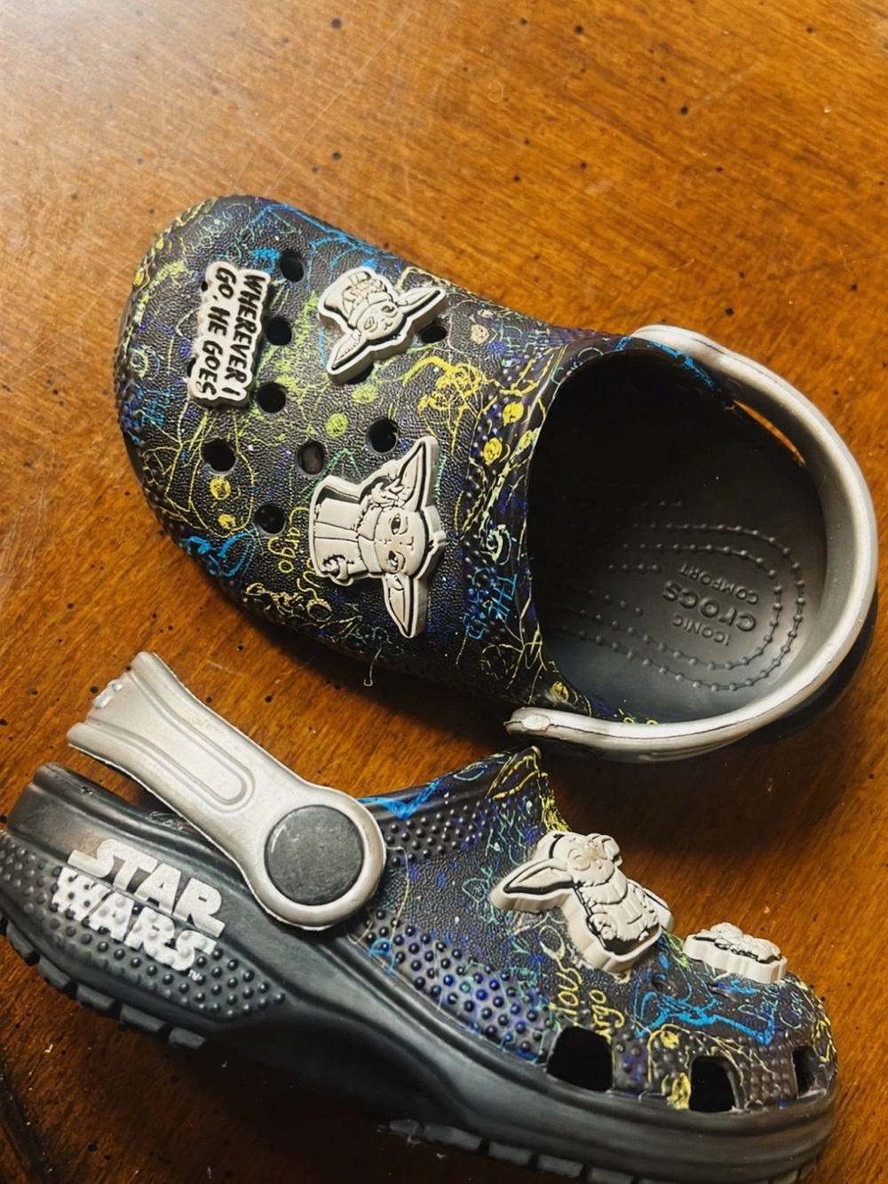 Kids Black Star Wars The Child Slip-On Clog